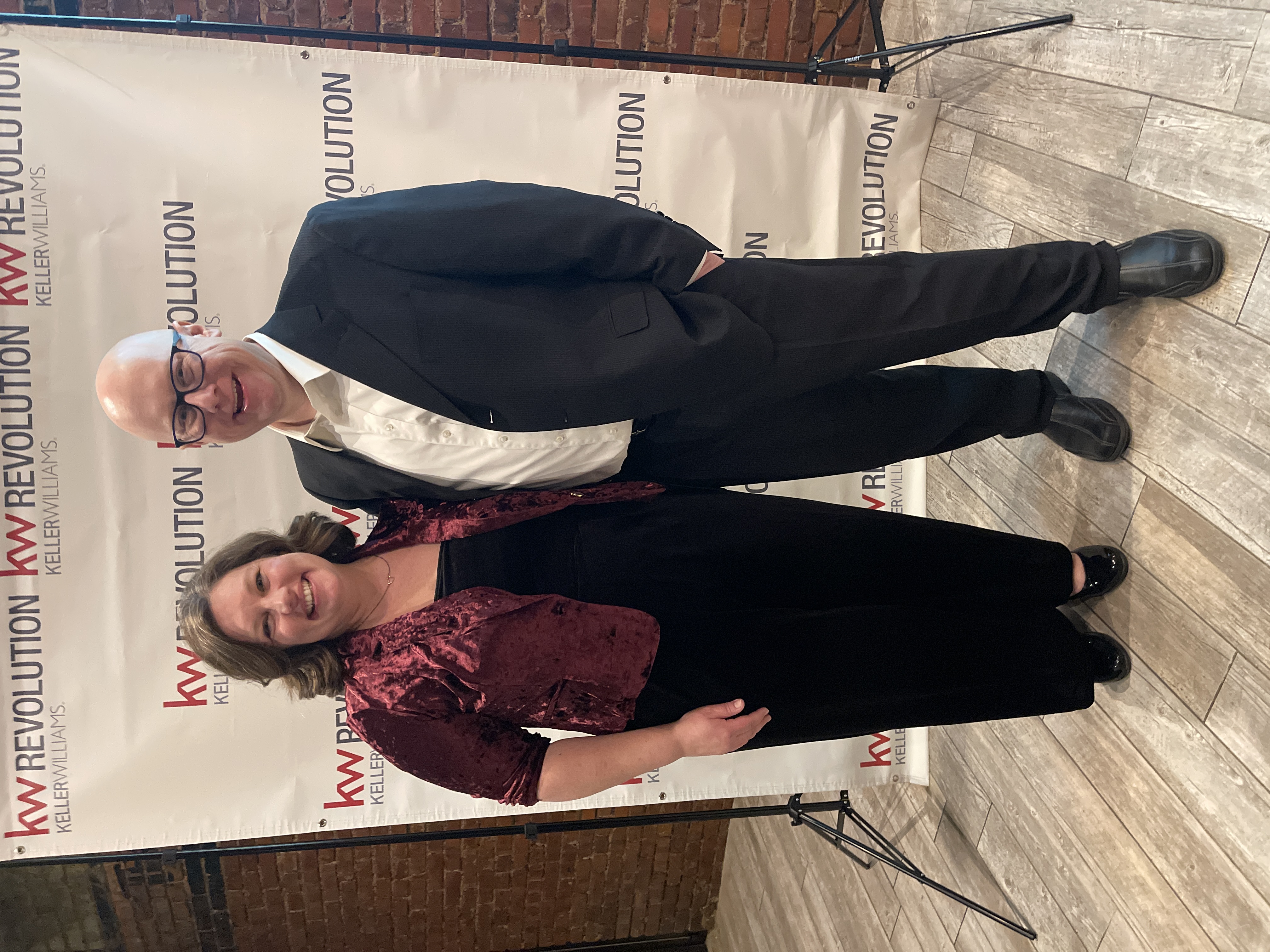 Lucinda Miller with her husband Ben at a Keller Williams Revolution event